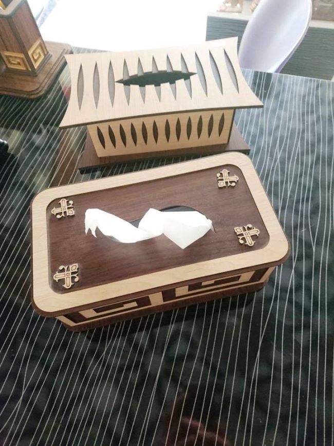 Wooden Tissue Box Facial Tissue Holder