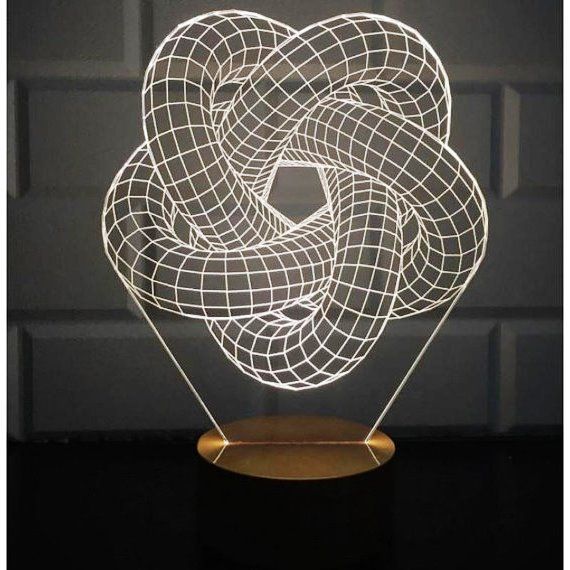 3D Torus Spiral Lamp