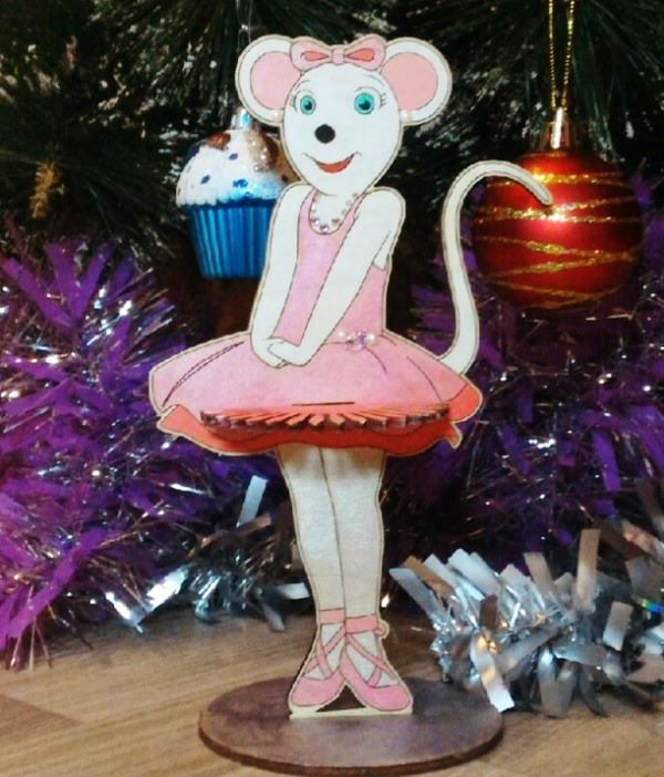 Ballet mouse napkin holder