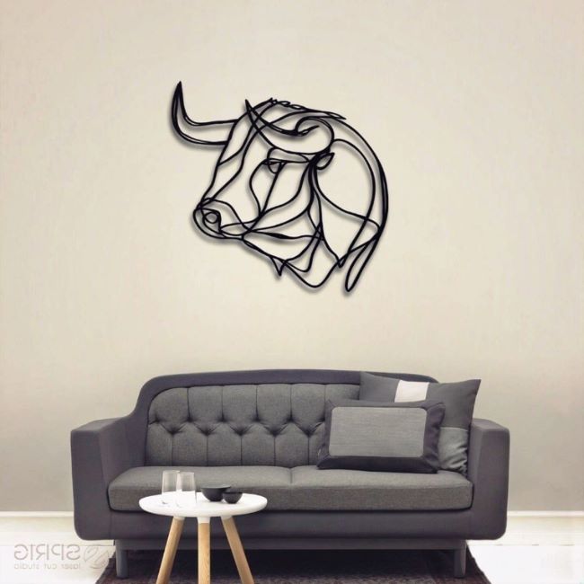 Buffalo Bull Wall Decor