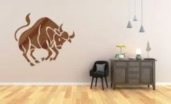 Bull Wall Art Bull Wall Mural