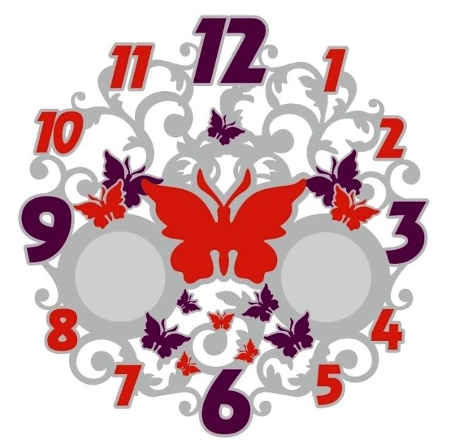 Butterfly Decorative Wall Clock