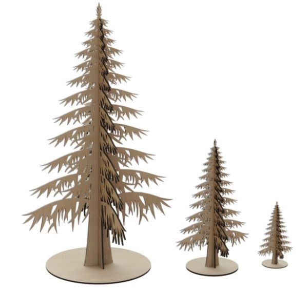 Christmas tree cutting pattern