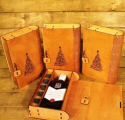 Christmas wine box