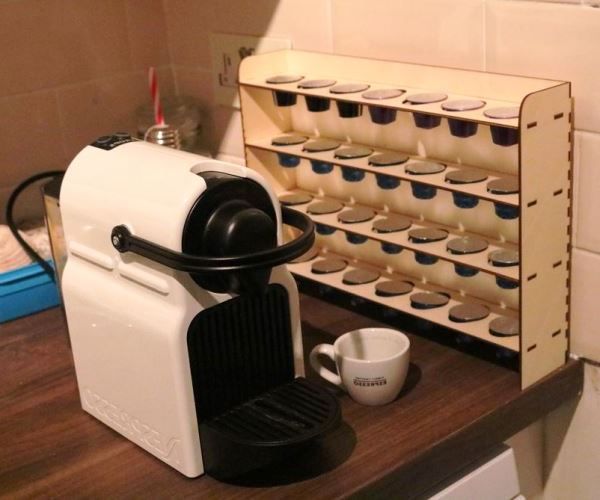 Coffee pod rack