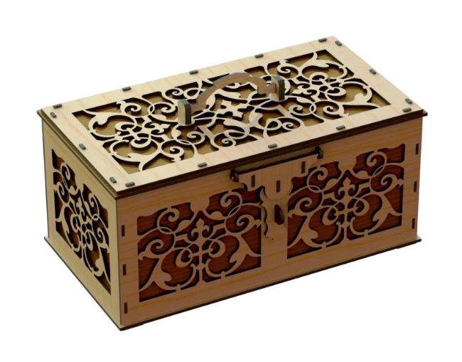 Decorative Box With Handle – 3D Model – Vector files