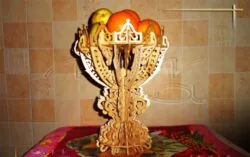 Decorative Vase Fruit Bowl With Stand