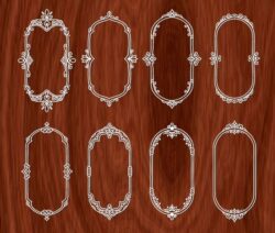 Ellipse decorative frame