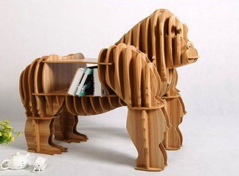 Gorilla Shaped Bookshelf