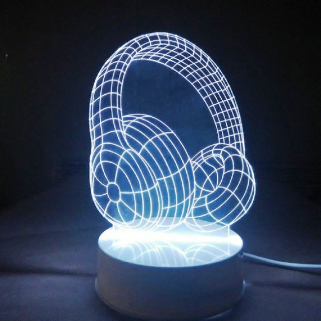 Headphones 3D LED Night Light