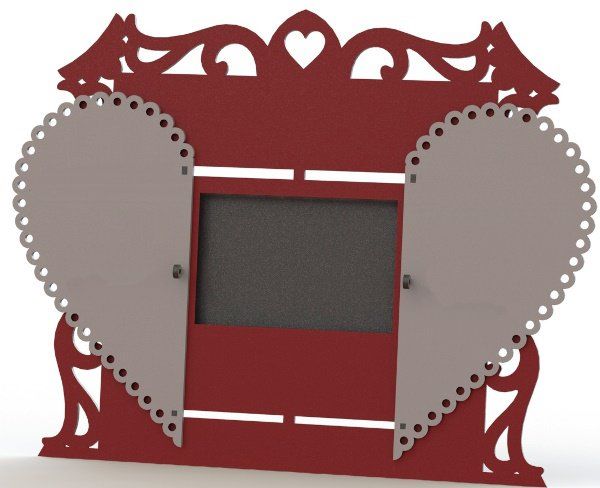 Heart photo frame