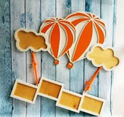 Hot air balloon photo frame