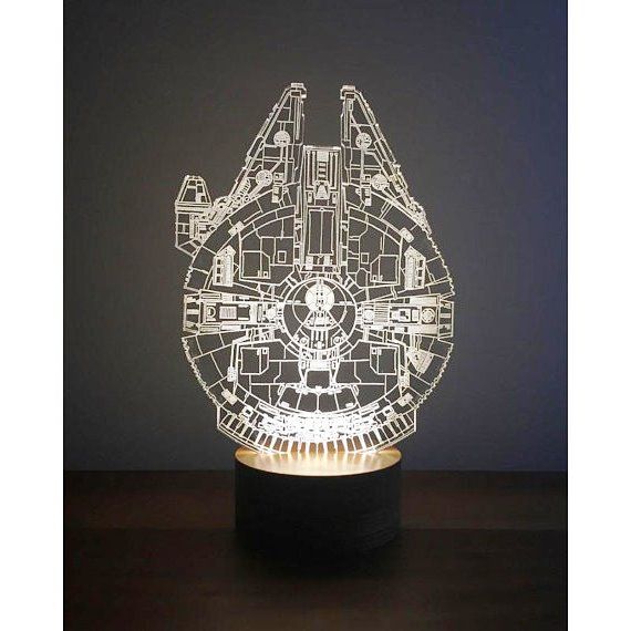 Millenium Falcon 3D Lamp