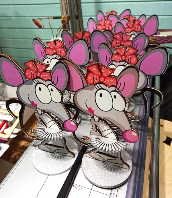 New year mouse napkin holder