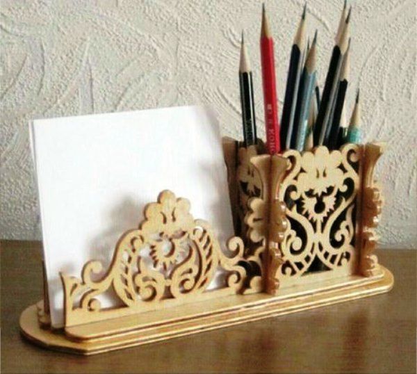 Pencil and paper holder