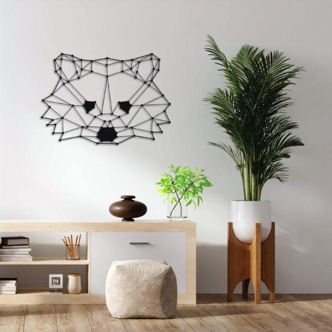 Polygon Raccoon Wall Art