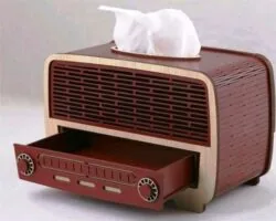 Retro Radio Napkin Holder