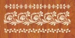 Set Of Floral Decorative Elements