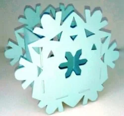 Snowflakes basket