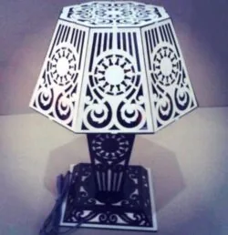 Table lamp with lampshade