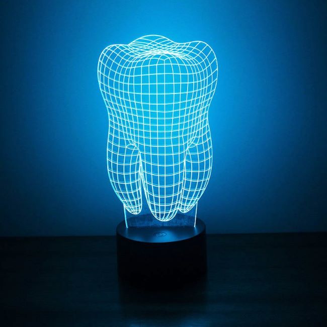 Tooth 3D LED Night Light