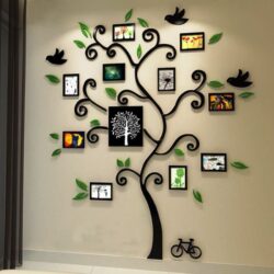 Tree of Life Black 3D Wall