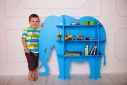 Wood Elephant Shelf Shelf Furniture