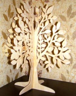 Wooden 3d tree