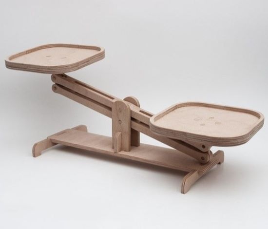 Wooden Balance Scale Toy