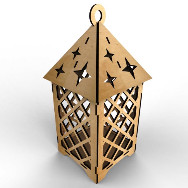 Wooden Elegant Lantern