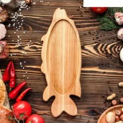 Wooden Platter Fish Style Tray