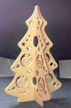 Wooden christmas tree