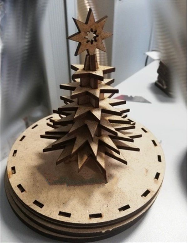 Wooden christmas tree