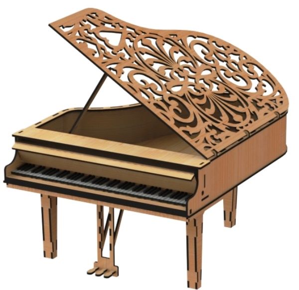 Wooden piano