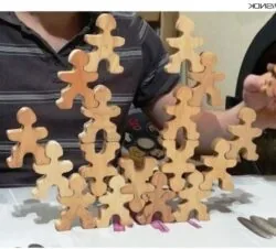 Wooden puzzle game