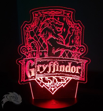 3D illusion led lamp Harry Potter Gryffindor character