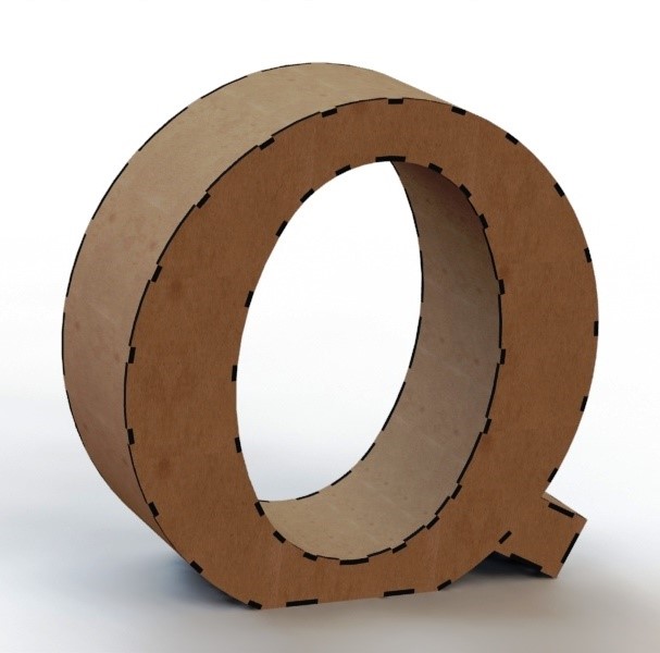 3d letter Q