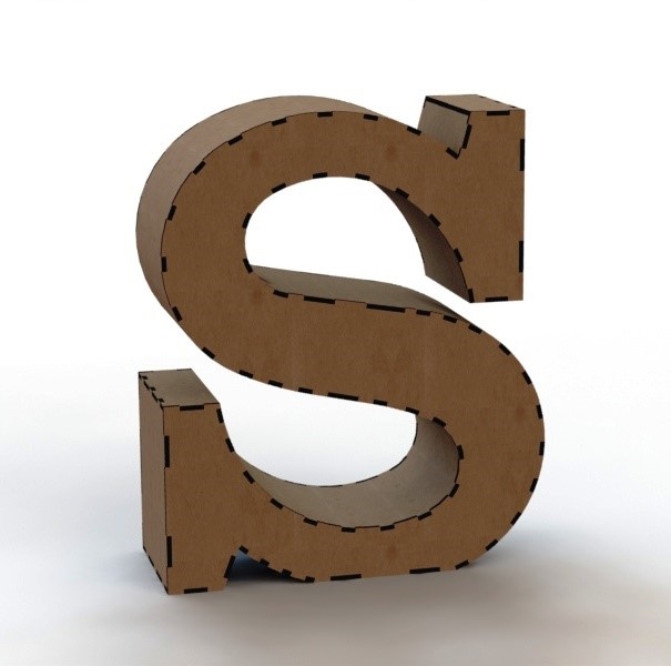 3d letter S