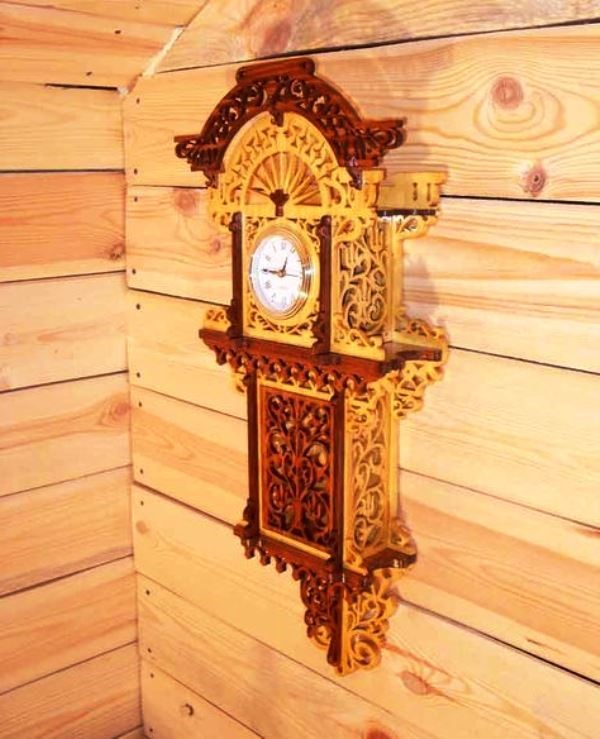 Beautiful wooden clock