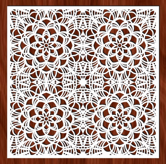 Complex decorative square pattern