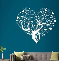 Decorative heart motifs