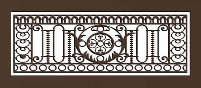 Design pattern railing