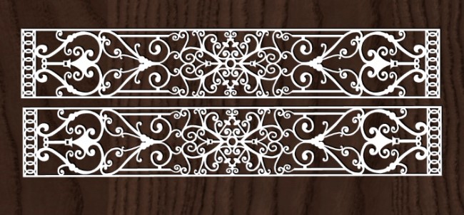 Design pattern railing