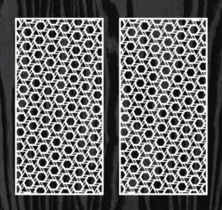 Design pattern screen panel