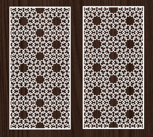 Design pattern screen panel