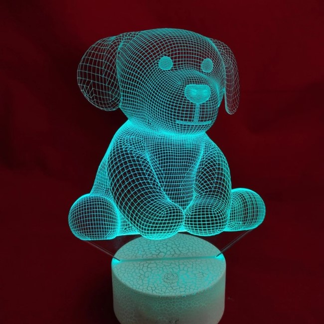 Dog Puppy 3D Lamp