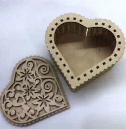 Heart shaped gift box