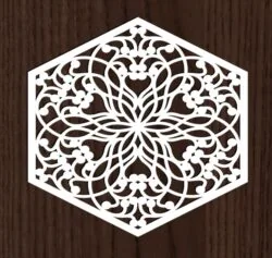 Hexagonal decorative pattern