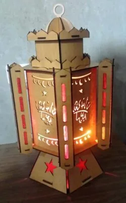 Islamic wooden lantern