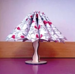 Lamp napkin holder